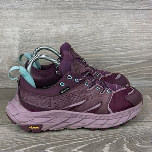 Hoka One One Anacapa Low GTX Women's S 7B Grape Wine Elderberry Running Sneakers